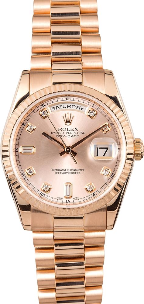 rolex day date rose gold pearl dial|Rolex rose gold 40mm president.